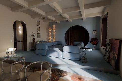 Open Space in stile eclettico di 70 di Alise Dupont