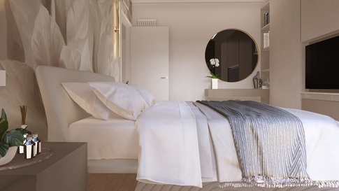Camera da Letto in stile contemporaneo di 14 di Melissa Domenici Architetto