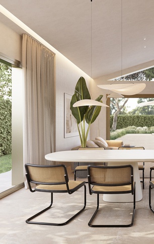 Sala da Pranzo in stile contemporaneo di 35 di EmmePi Architettura