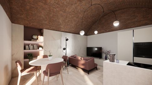 Open Space in stile glamour di 22 di Maison Monrò Open Space in stile glamour di 22 di Maison Monrò