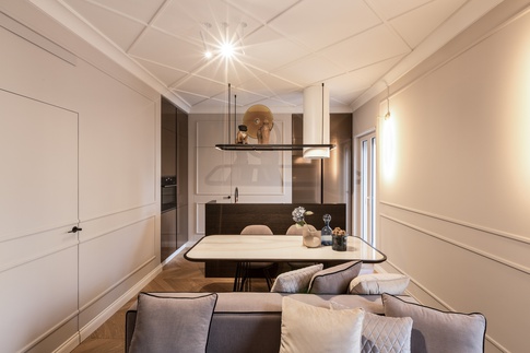 Open Space in stile transitional di 26 di Francesco Cardano Interior Designer Open Space in stile transitional di 26 di Francesco Cardano Interior Designer