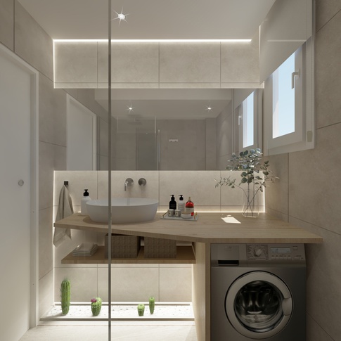 Bagno in stile mediterraneo di 4 di SG Architetti