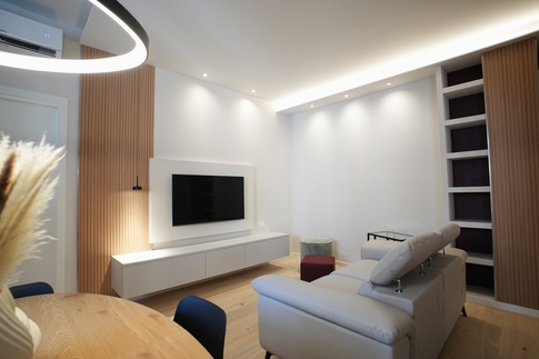 Soggiorno in stile contemporaneo di 20 di Rinnova Home 3d