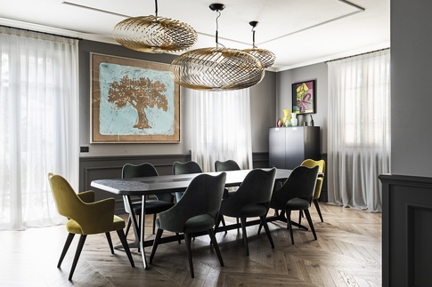 Sala da Pranzo in stile contemporaneo di 40 di COLLETTIVO_INVƎRSO