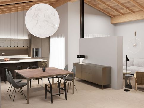 Open Space in stile contemporaneo di 58 di Cariolato Arredamenti