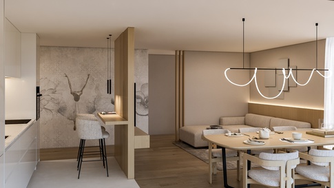 Open Space in stile contemporaneo di 32 di 1507 Interior studio Open Space in stile contemporaneo di 32 di 1507 Interior studio