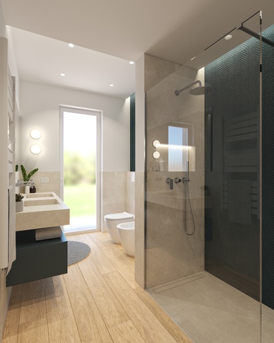 Bagno in stile moderno di 7 di doppiozero interior