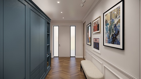 Ingresso in stile contemporaneo di 14 di Studio Gaetano Riccardelli