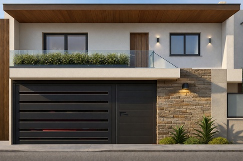 Facciata in stile anni '50 di 90 di VArchi studio