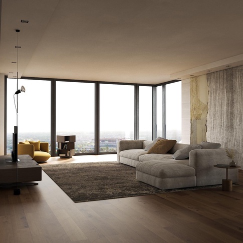 Open Space in stile moderno di 120 di The Line Rendering