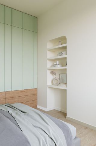 Camera da Letto in stile nordico di 13 di OZ Interiors