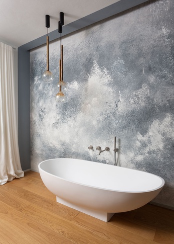 Bagno in stile moderno di 14 di Annalisa Carli Architetto