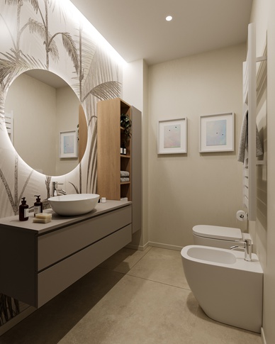 Bagno di Servizio in stile moderno di 4 di doppiozero interior Bagno di Servizio in stile moderno di 4 di doppiozero interior