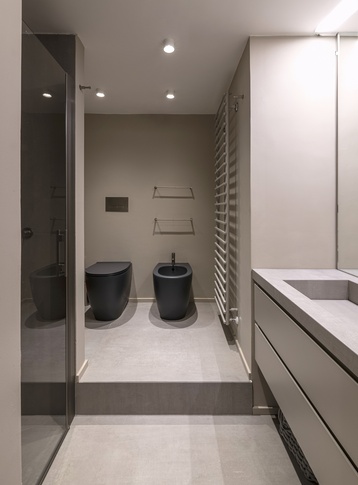 Bagno di Servizio in stile contemporaneo di 5 di Studio Dom