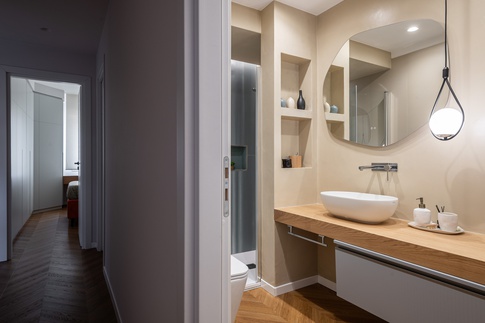 Bagno in stile contemporaneo di 5 di Chiara Brenca