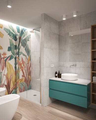 Bagno in stile moderno di 5 di doppiozero interior