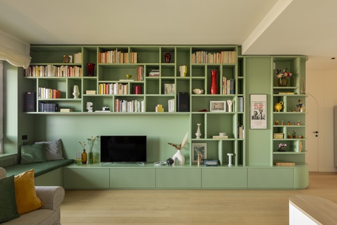 Soggiorno in stile moderno di 31 di Arch. Martina Pozzi MP_archistudio