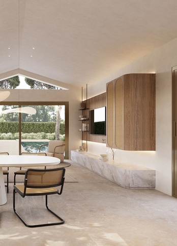 Sala da Pranzo in stile contemporaneo di 35 di EmmePi Architettura