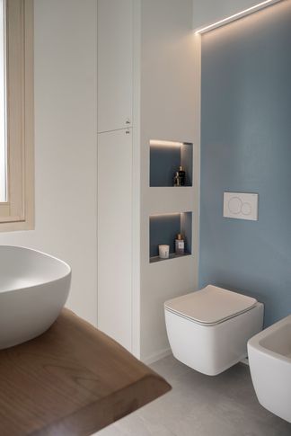 Bagno in stile contemporaneo di 5 di Patrizia Drudi Architetto Bagno in stile contemporaneo di 5 di Patrizia Drudi Architetto