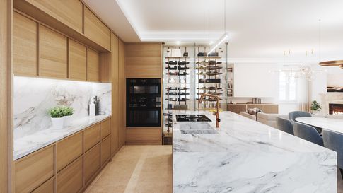 Open Space in stile contemporaneo di 89 di Annalisa Carli Architetto