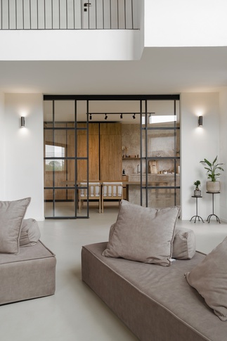 Open Space in stile soft industrial di 60 di Simona Fogalesi interior designer