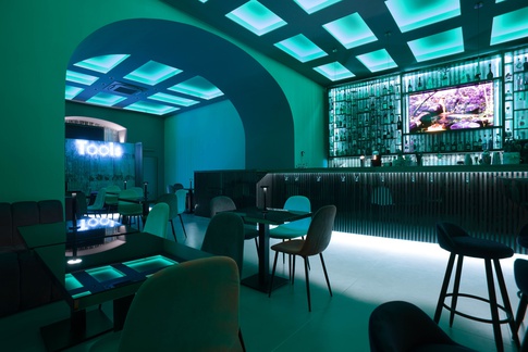 Open Space in stile contemporaneo di 80 di Jerry Caputo & Partners