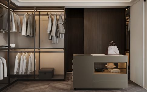 Cabina Armadio in stile contemporaneo di 10 di Salvatore Sito Interior Designer