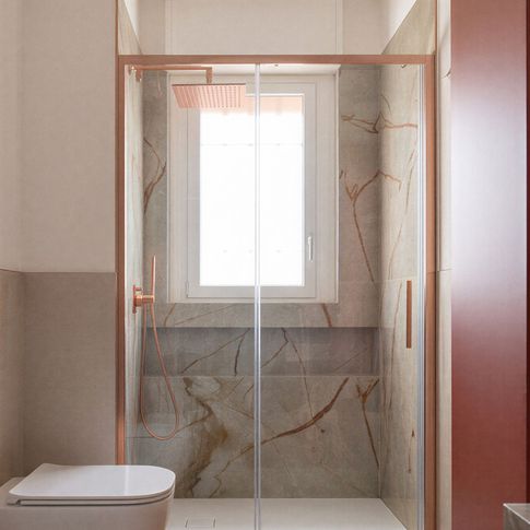 Bagno di Servizio in stile contemporaneo di 5 di SaturninoStudio Architecture and Design Bagno di Servizio in stile contemporaneo di 5 di SaturninoStudio Architecture and Design