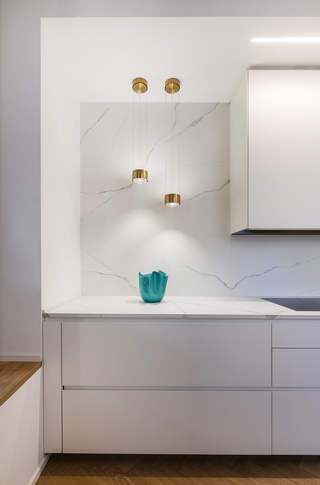 Cucina in stile contemporaneo di 17 di Studio Dom
