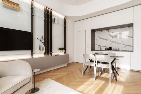 Open Space in stile contemporaneo di 32 di kkarchitecture