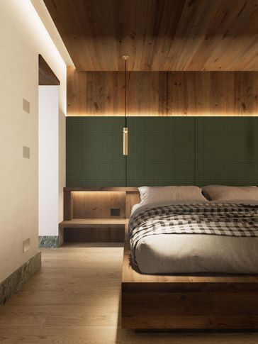 Camera da Letto in stile nordico di 20 di archi.nen | gianluca menardi architetto