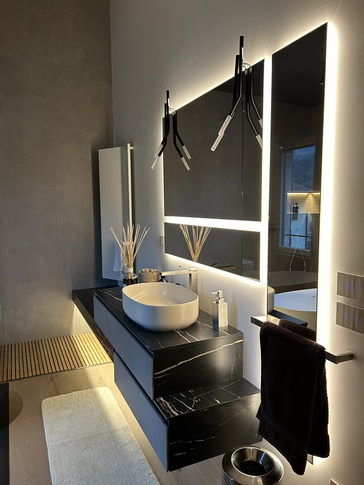 Bagno in stile soft industrial di 15 di ARCHIabita