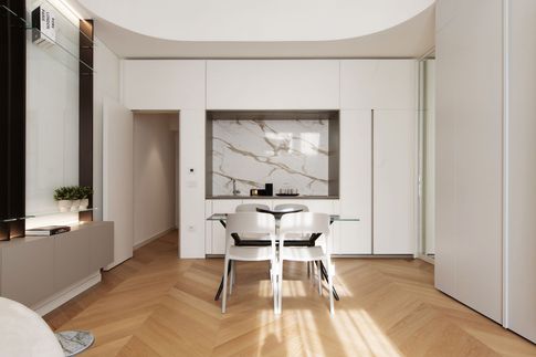 Open Space in stile contemporaneo di 32 di kkarchitecture