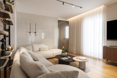 Open Space in stile contemporaneo di 52 di Francesco Cardano Interior Designer