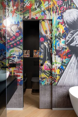 Bagno in stile moderno di 10 di atrestudio