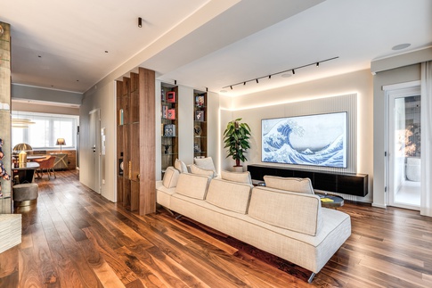 Soggiorno in stile contemporaneo di 40 di MOB Architects