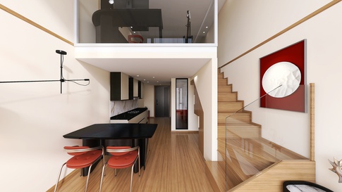 Open Space in stile moderno di 30 di Rigaredesign