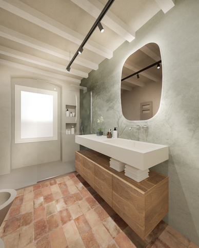 Bagno in stile moderno di 6 di MICHELE VOLPI STUDIO INTERIOR DESIGN