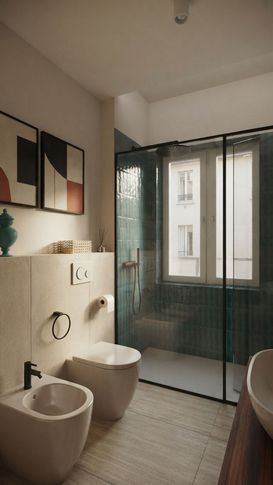 Bagno di Servizio in stile contemporaneo di 8 di Silvia Malavenda