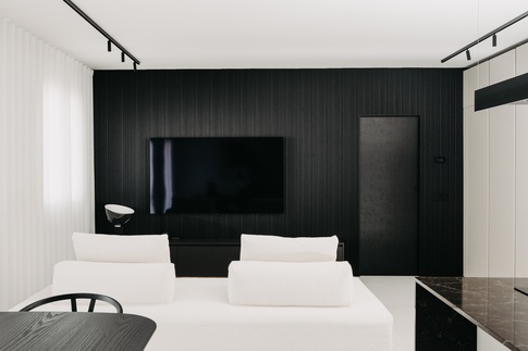 Open Space in stile minimal di 100 di Architetto Michelangelo Todisco