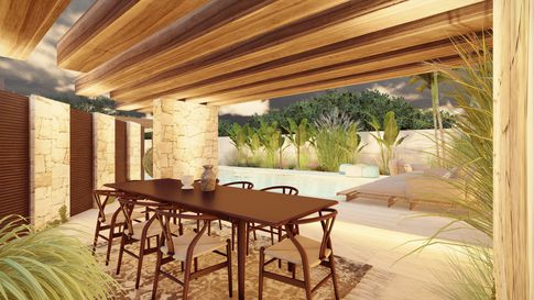 Piscina in stile contemporaneo di 100 di Salvatore Sito Interior Designer