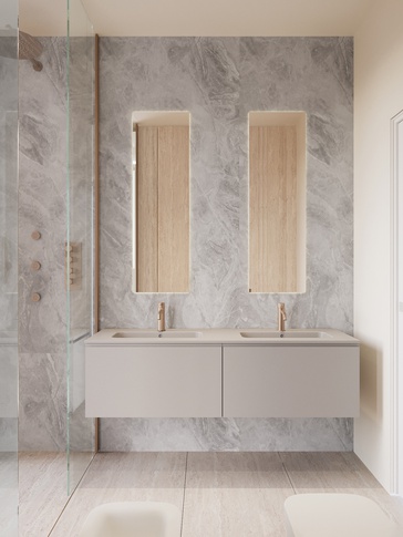 Camera da Letto in stile contemporaneo di 23 di EmmePi Architettura