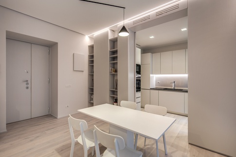 Soggiorno in stile contemporaneo di 30 di MOB Architects