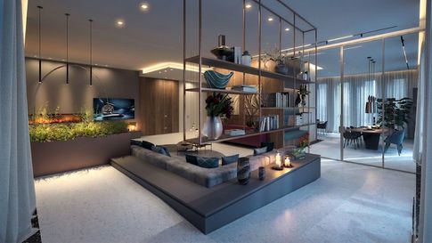 Soggiorno in stile moderno di 75 di MICHELE VOLPI STUDIO INTERIOR DESIGN