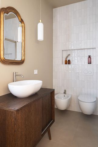 Bagno in stile retrò di 5 di Giulia Dagheti Architetto Bagno in stile retrò di 5 di Giulia Dagheti Architetto