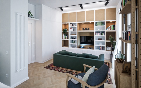 Open Space in stile contemporaneo di 30 di Caterina Scamardella Architetto Open Space in stile contemporaneo di 30 di Caterina Scamardella Architetto