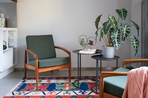 Open Space in stile vintage di 30 di Elena Russo Interiors