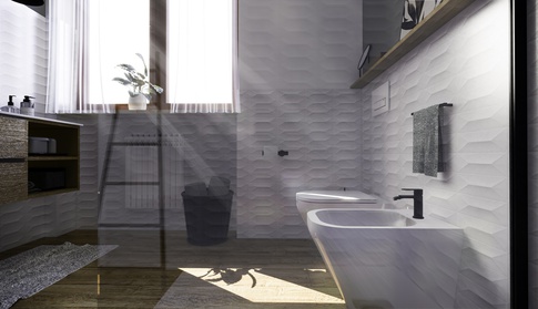 Bagno in stile moderno di 6 di Studio LABventinove