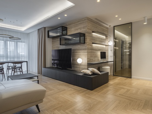 Soggiorno in stile moderno di 33 di Pamela Camposano Ingegnere Architetto