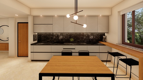 Open Space in stile soft industrial di 45 di Andrea Corallo Design Studio